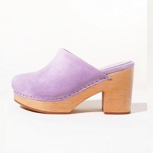 Charlotte Stone Marlo chunky clogs in lilac - barely worn